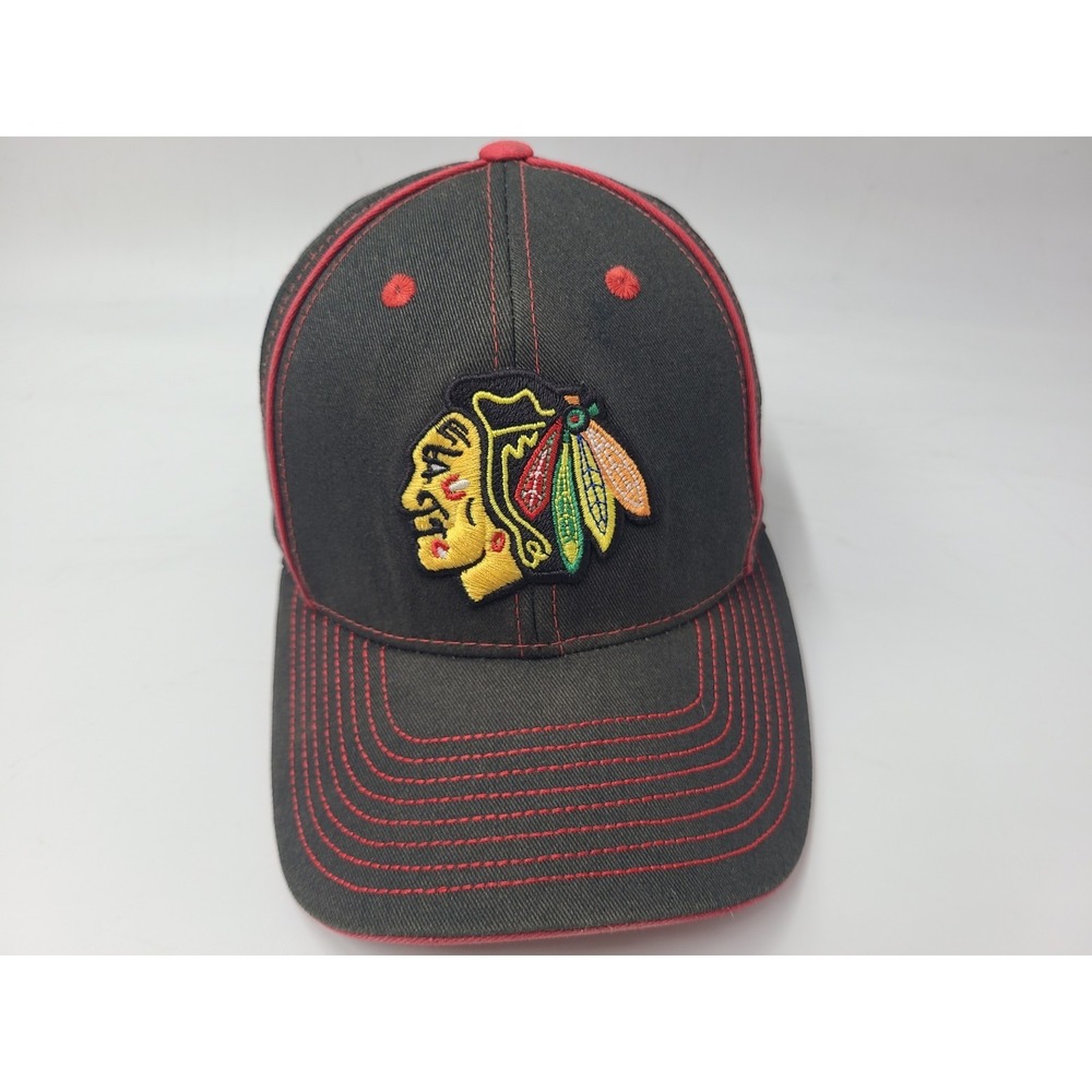 Chicago Blackhawks Old Time Hockey‎ Adjustable Hat Cap Cotton NHL Hockey Black